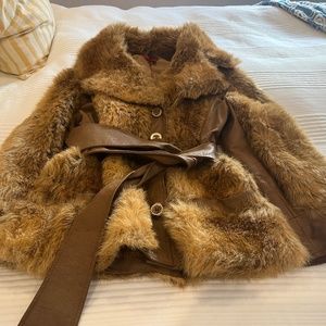 70s Vintage Faux Fur English Lady Brand Coat
